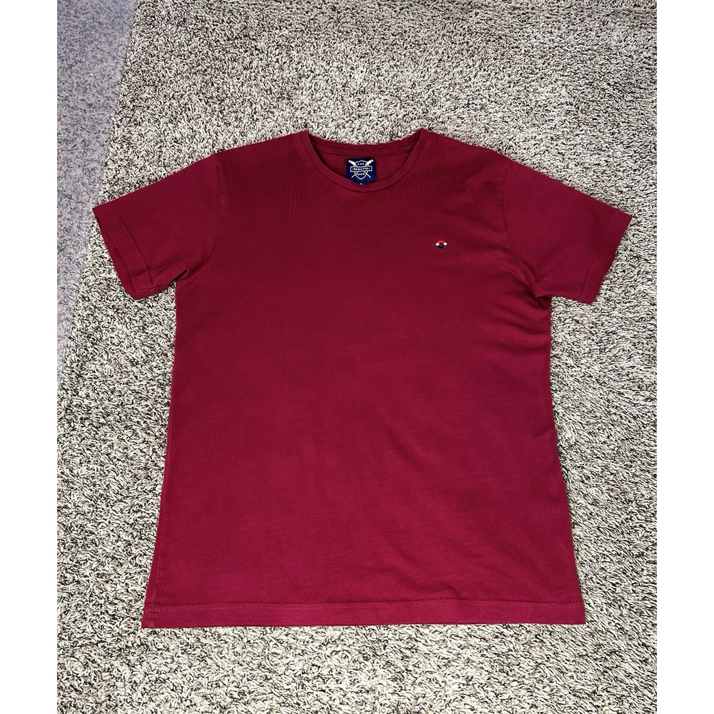 Regatta Crew USA T-Shirt Mens Size Large Burgundy Short Sleeve